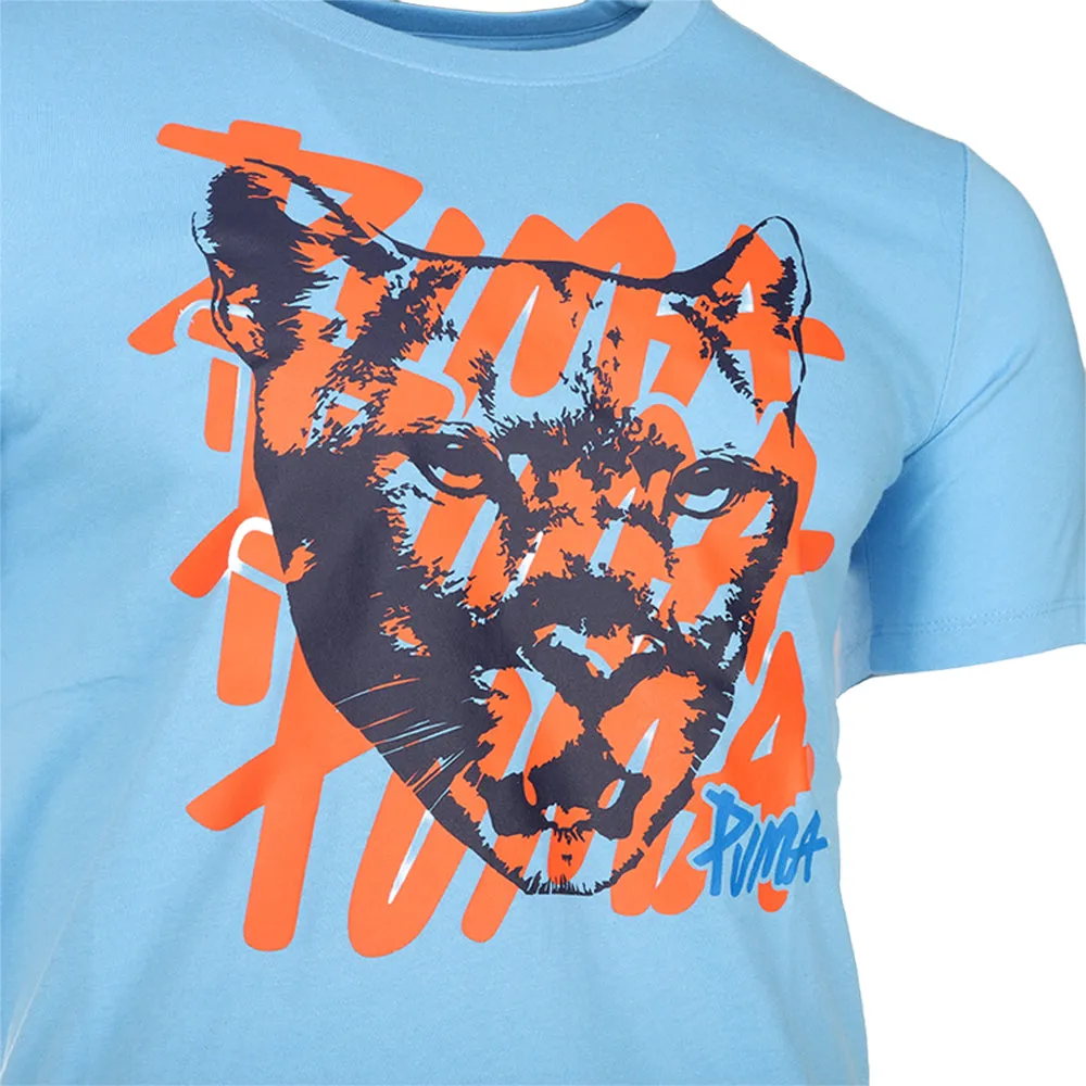 Graphic Cat Crew Neck Short Sleeve T-Shirt sold by Shoebacca product image thumbnail 3