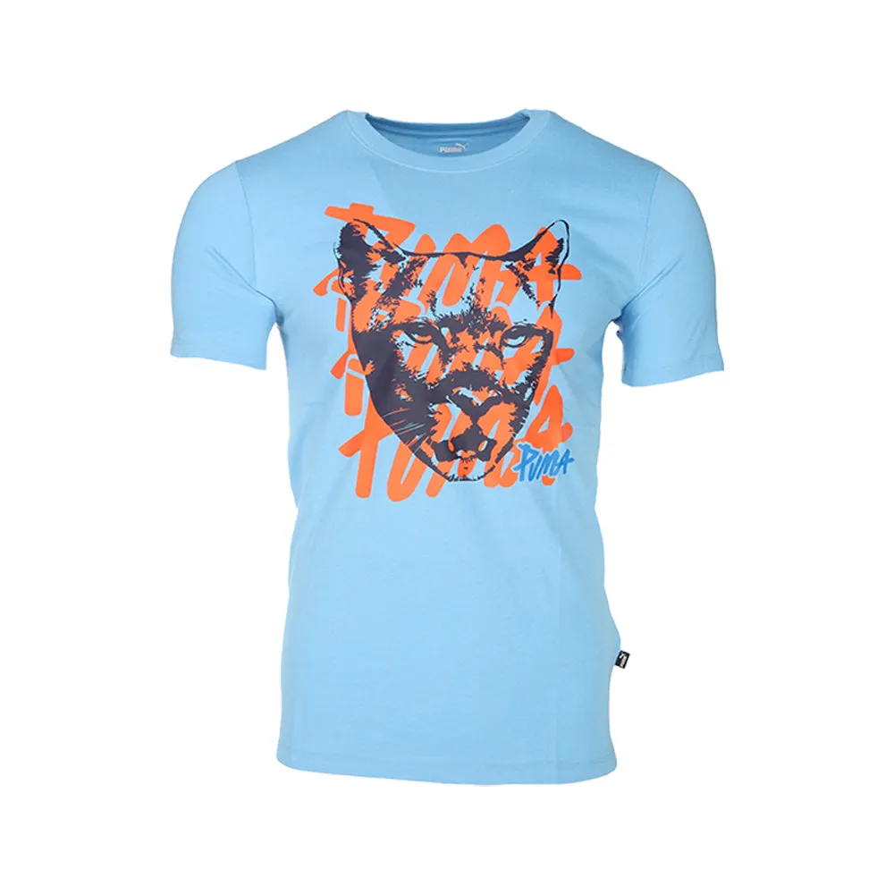 Graphic Cat Crew Neck Short Sleeve T-Shirt sold by Shoebacca