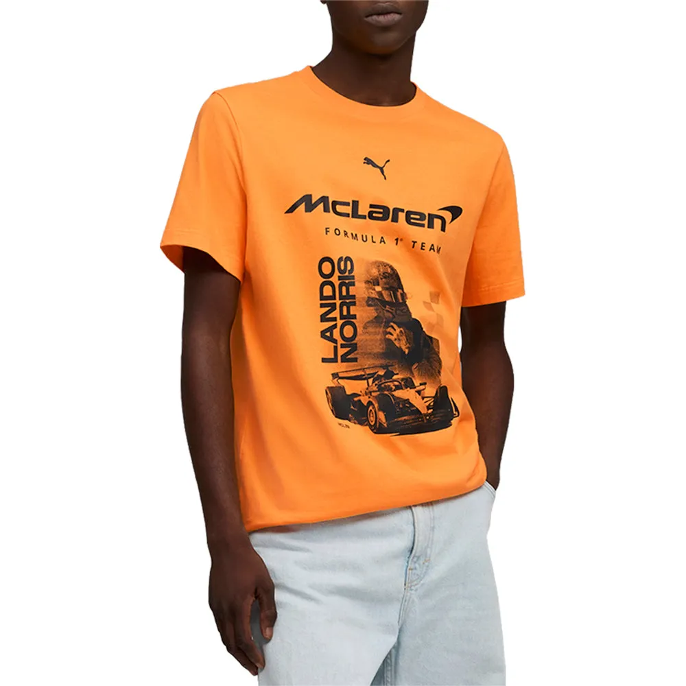 Mclaren Racing Driver Norris Graphic Crew Neck Short Sleeve T-Shirt sold by Shoebacca product image thumbnail 3