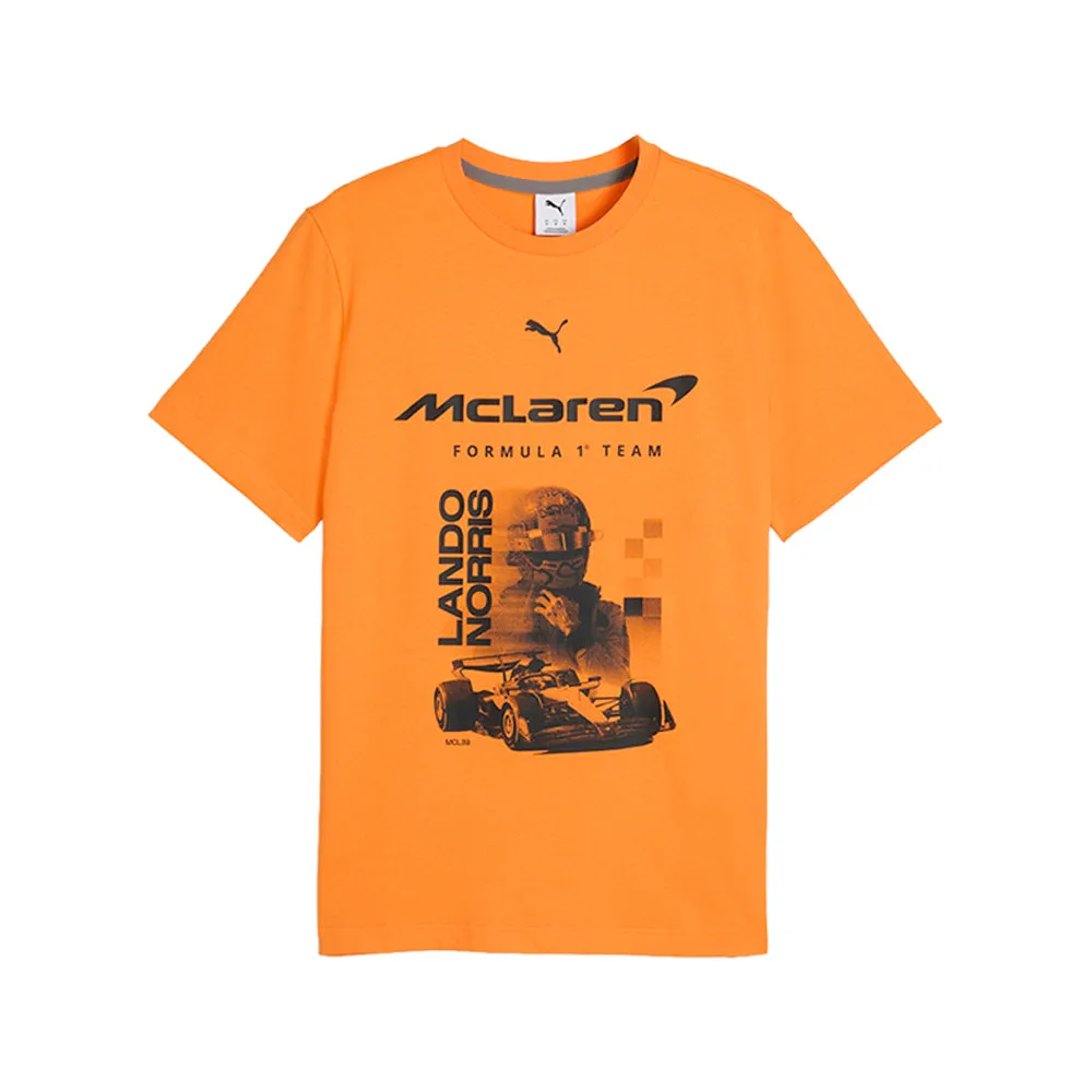 Mclaren Racing Driver Norris Graphic Crew Neck Short Sleeve T-Shirt sold by Shoebacca