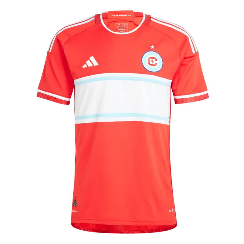 Chicago Fire Crew Neck Short Sleeve Replica Jersey made by Adidas