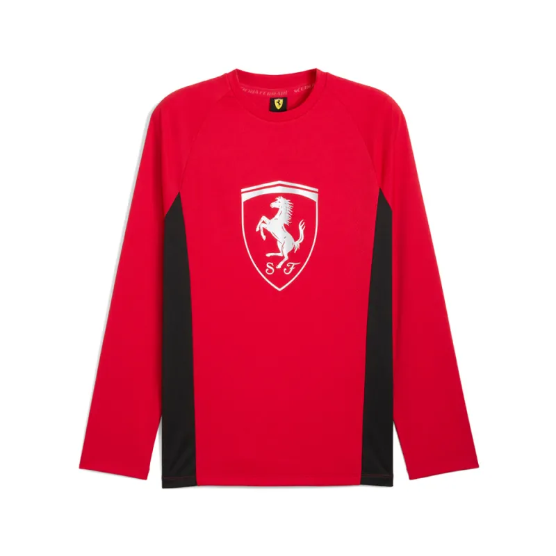 Scuderia Ferrari Graphic Crew Neck Long Sleeve Pullover Shirt made by Puma