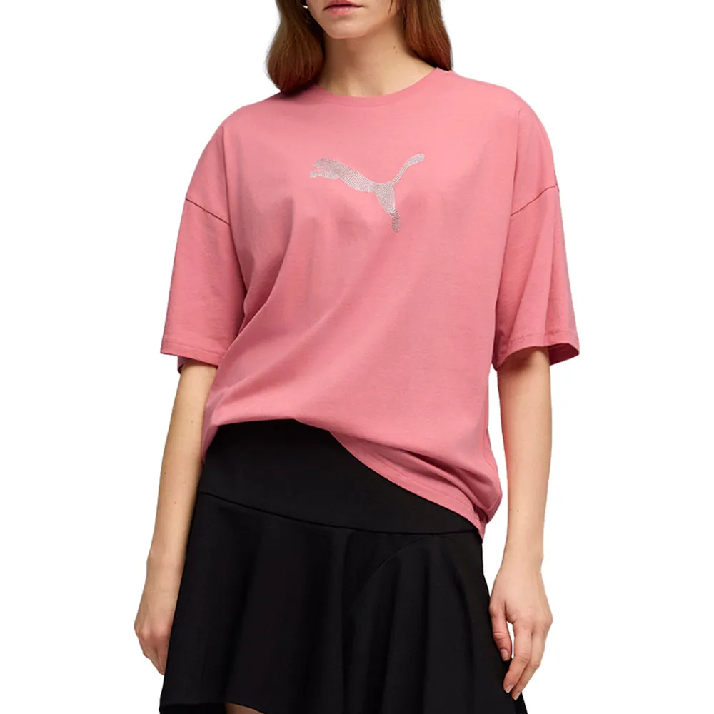 Essentials Graphics Bedazzled Crew Neck Short Sleeve T-Shirt sold by Shoebacca product image thumbnail 3