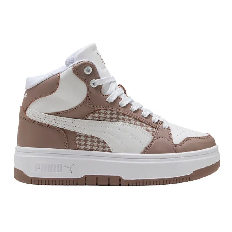 Rebound Femme Mid Houndstooth Lace Up Sneakers made by Puma