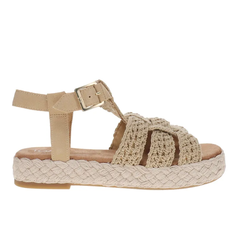 Jac Platform Fisherman Sandals made by Toms