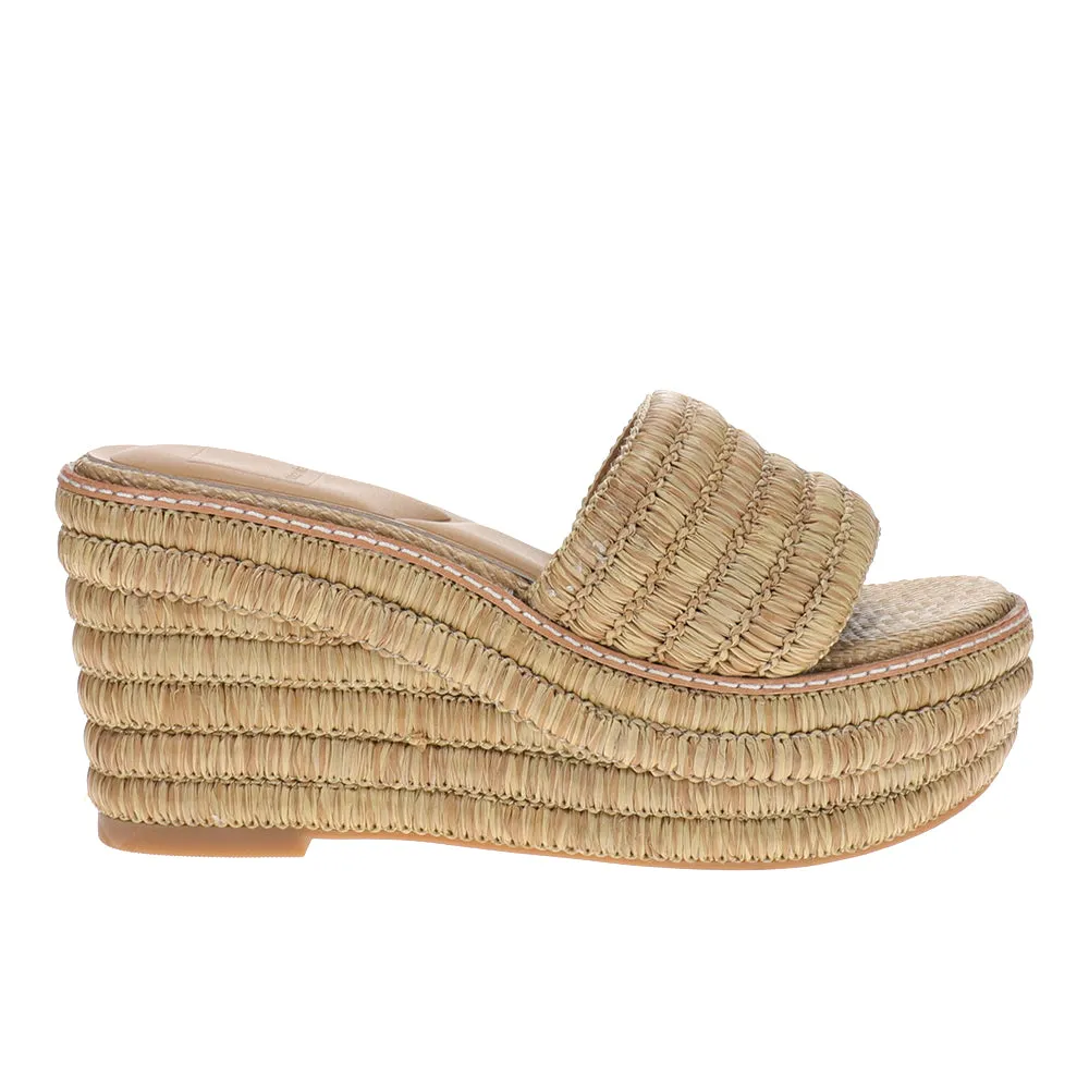 Throne Wedge Slide Sandals sold by Shoebacca