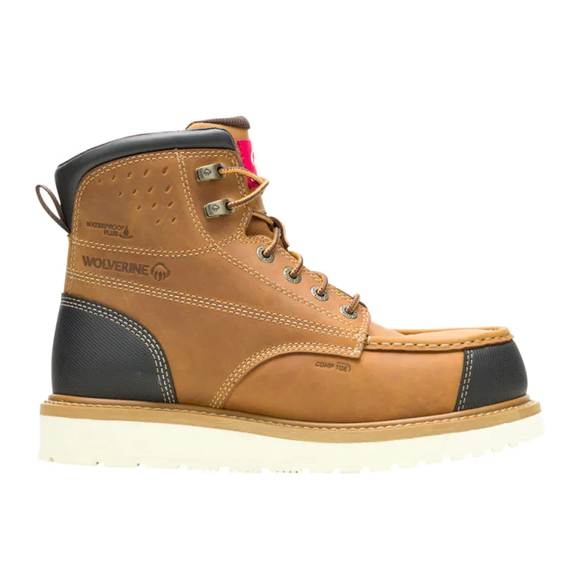 Loader II HyperRest 6 Inch Waterproof Composite Toe Work Boots made by Wolverine