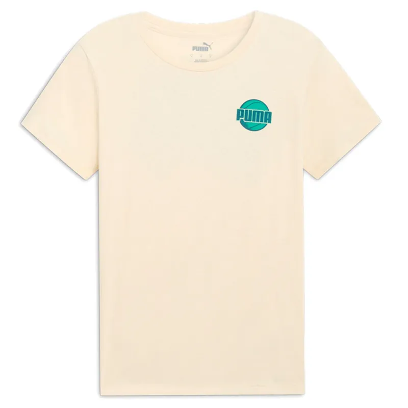Tennis Court Logo Crew Neck Short Sleeve T-Shirt made by Puma
