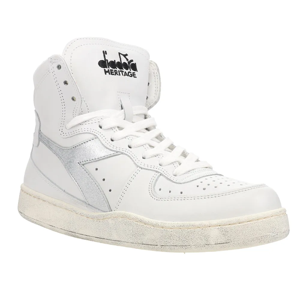 Mi Basket Used Perforated Metallic High Top Sneakers sold by Shoebacca product image thumbnail 2
