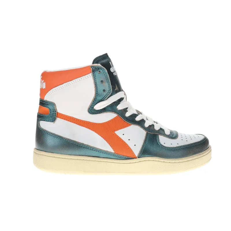 Mi Basket Metal Mix Used High Top Sneakers made by Diadora
