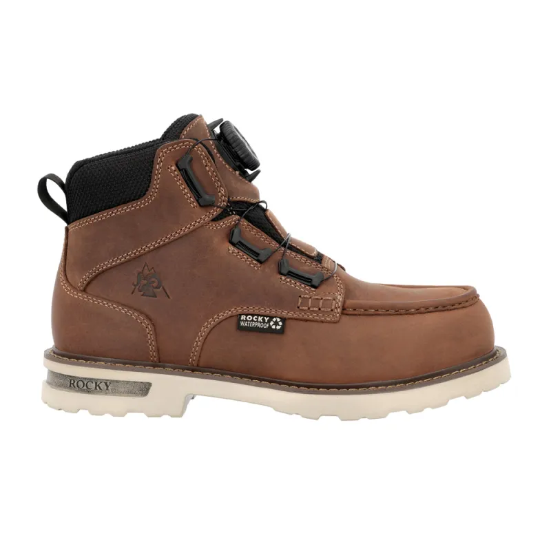 Grindstone XTR 6 Inch BOA Slip Resistant Moc Toe Work Boots made by Rocky