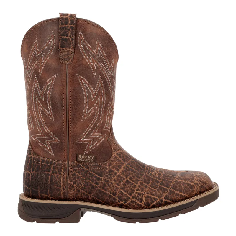 Ride LTE Embroidered Pull On Electrical Hazard Round Toe Work Boots made by Rocky