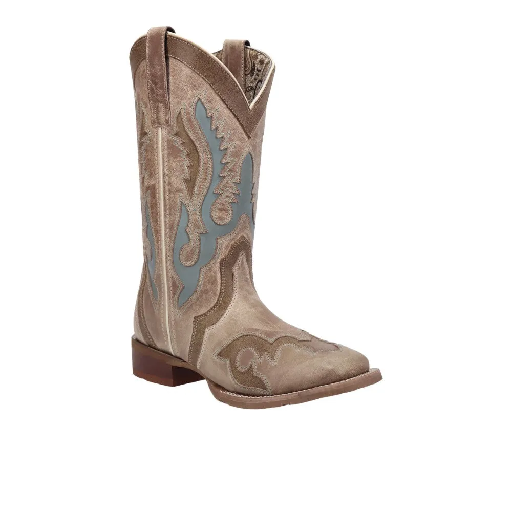 Ardena Leather Pull On Square Toe Cowboy Boots sold by Shoebacca product image thumbnail 2