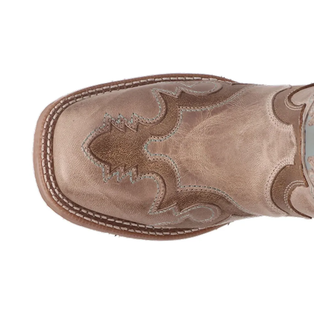 Ardena Leather Pull On Square Toe Cowboy Boots sold by Shoebacca product image thumbnail 4