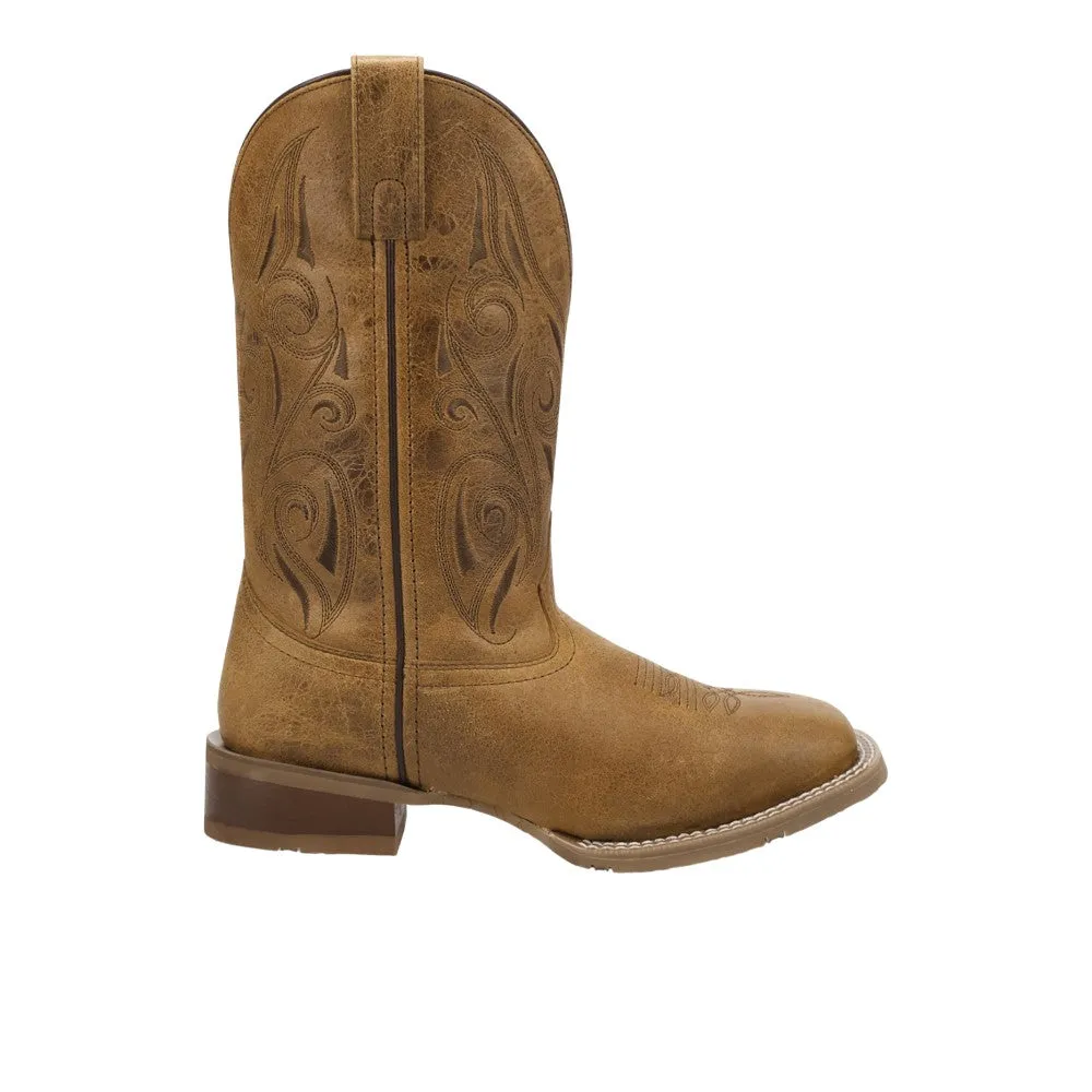 Emberlynn Square Toe Pull On Cowboy Boots sold by Shoebacca