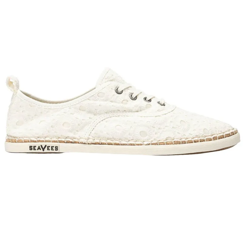 Sorrento Sand Floral Embroidered Sneakers made by SeaVees
