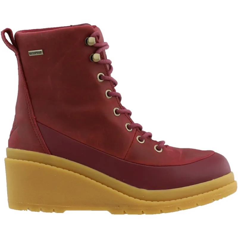 Liberty Wedge Lace Up Rain Booties made by The Muck Boot Company