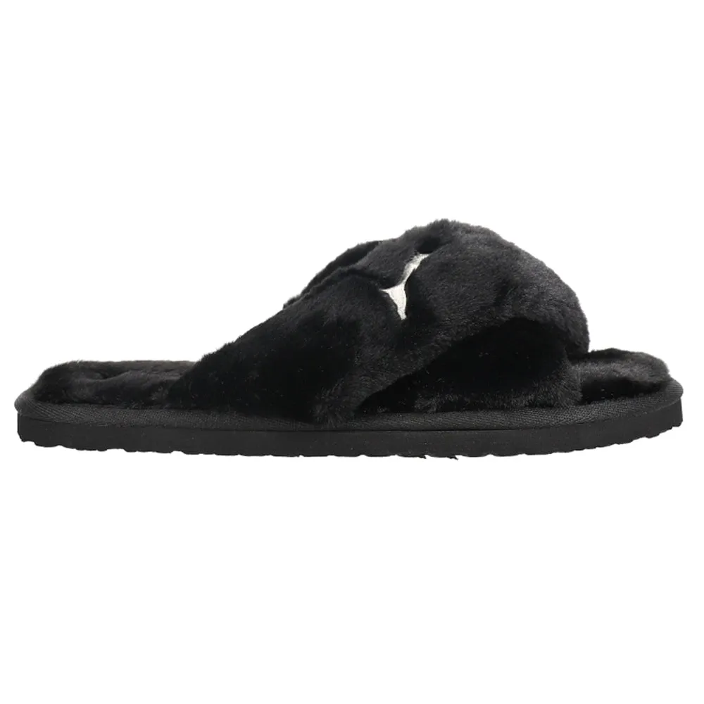 Fluff X Strap Slide Sandals sold by Shoebacca