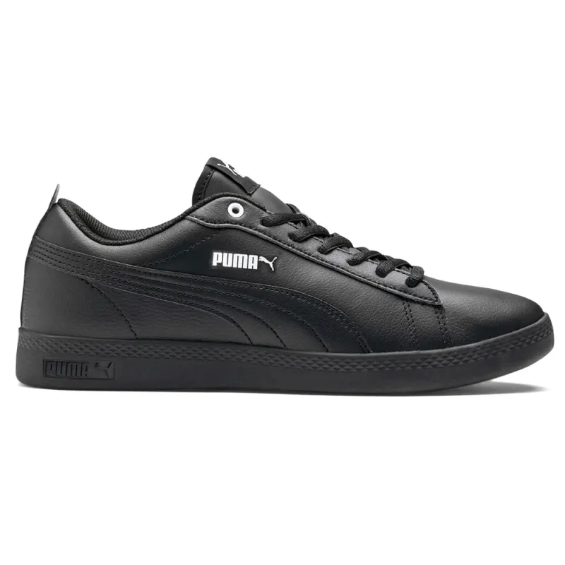 Smash V2 Leather Lace Up Sneakers made by Puma