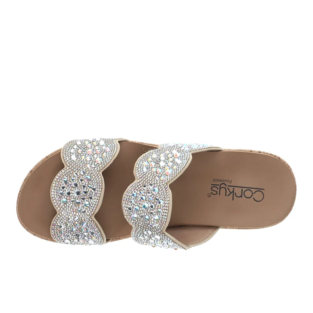 Make A Toast Rhinestone Wedge Sandals sold by Shoebacca product image thumbnail 4
