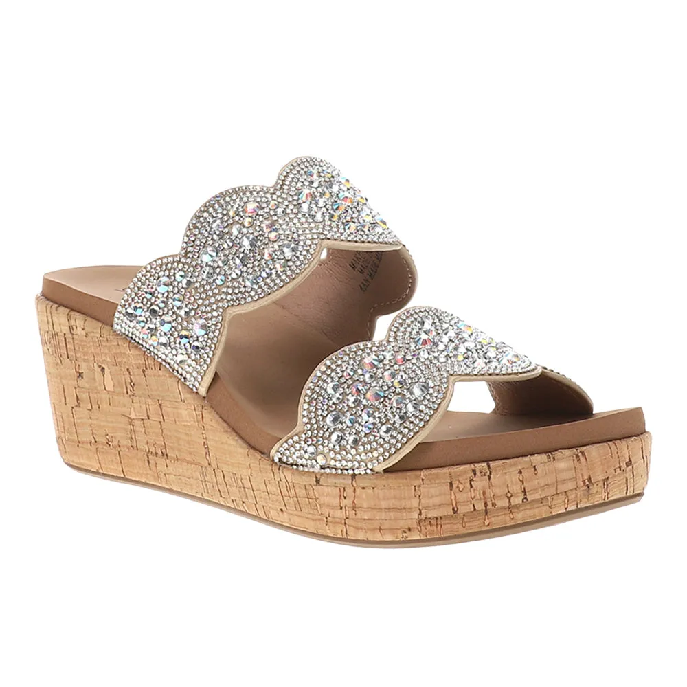 Make A Toast Rhinestone Wedge Sandals sold by Shoebacca product image thumbnail 2