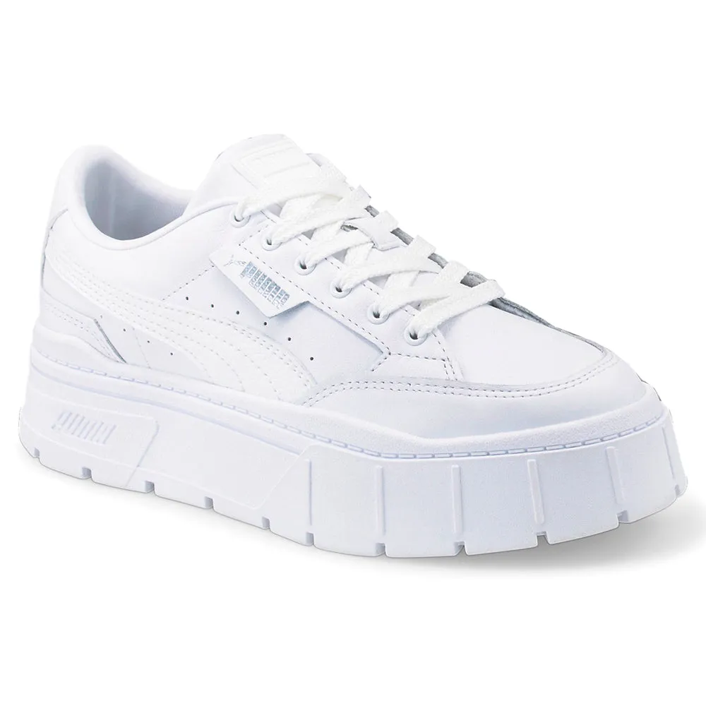 Mayze Stack Leather Platform Lace Up Sneakers sold by Shoebacca product image thumbnail 2