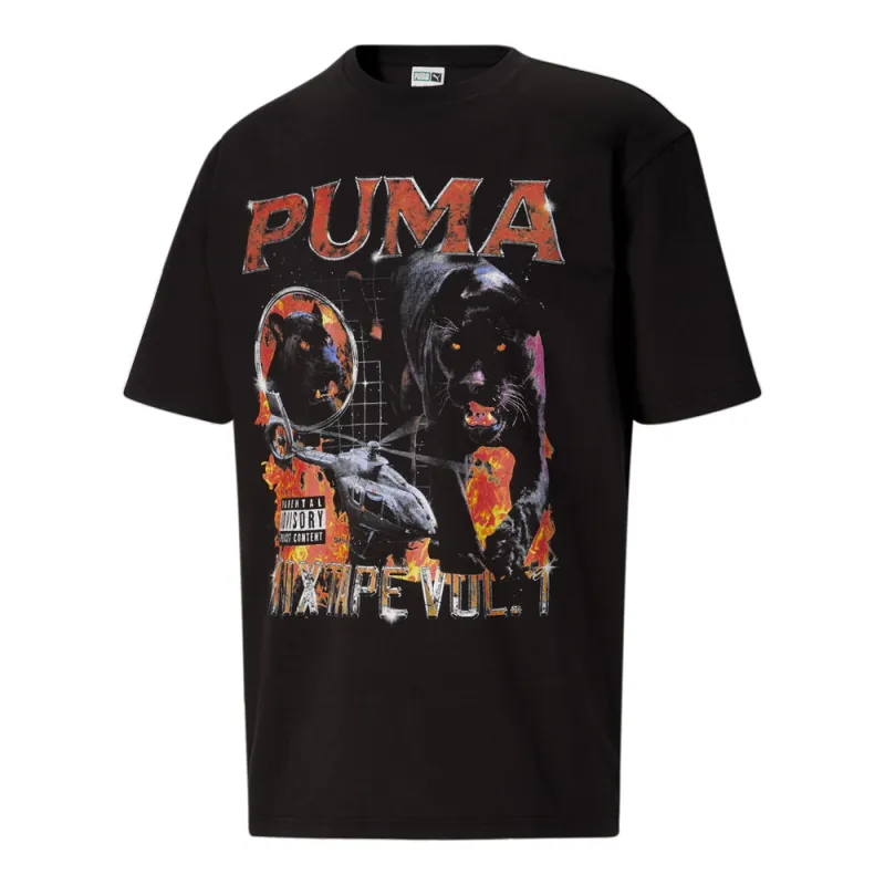 Classics Album Graphic Crew Neck Short Sleeve T-Shirt made by Puma