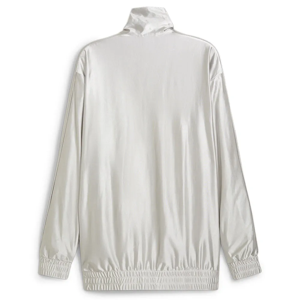 T7 Oversized Metallic Full Zip Track Jacket sold by Shoebacca product image thumbnail 2