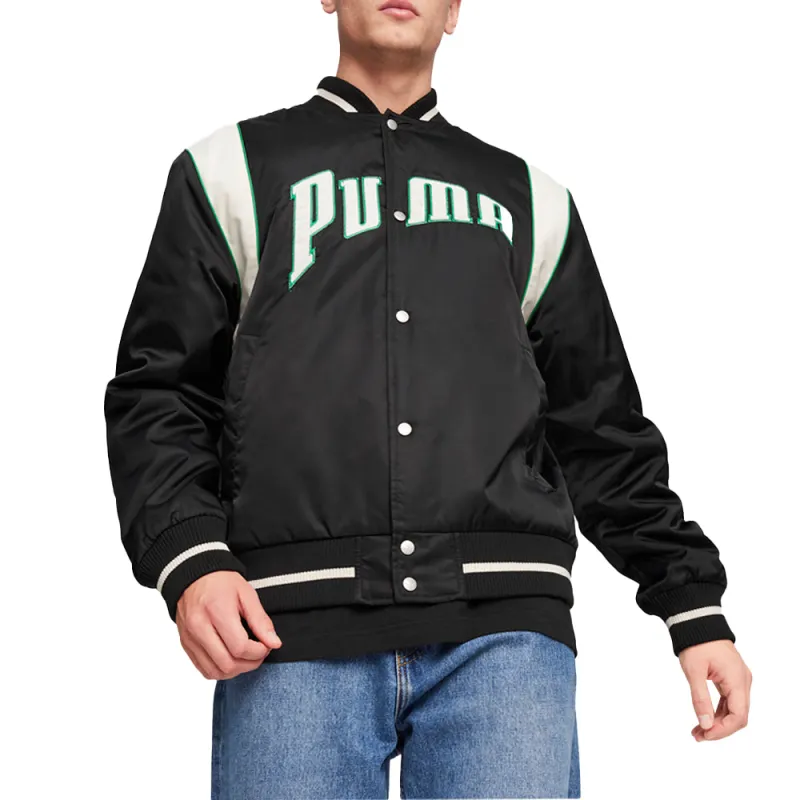 For The Fanbase Team Button Down Varsity Jacket made by Puma