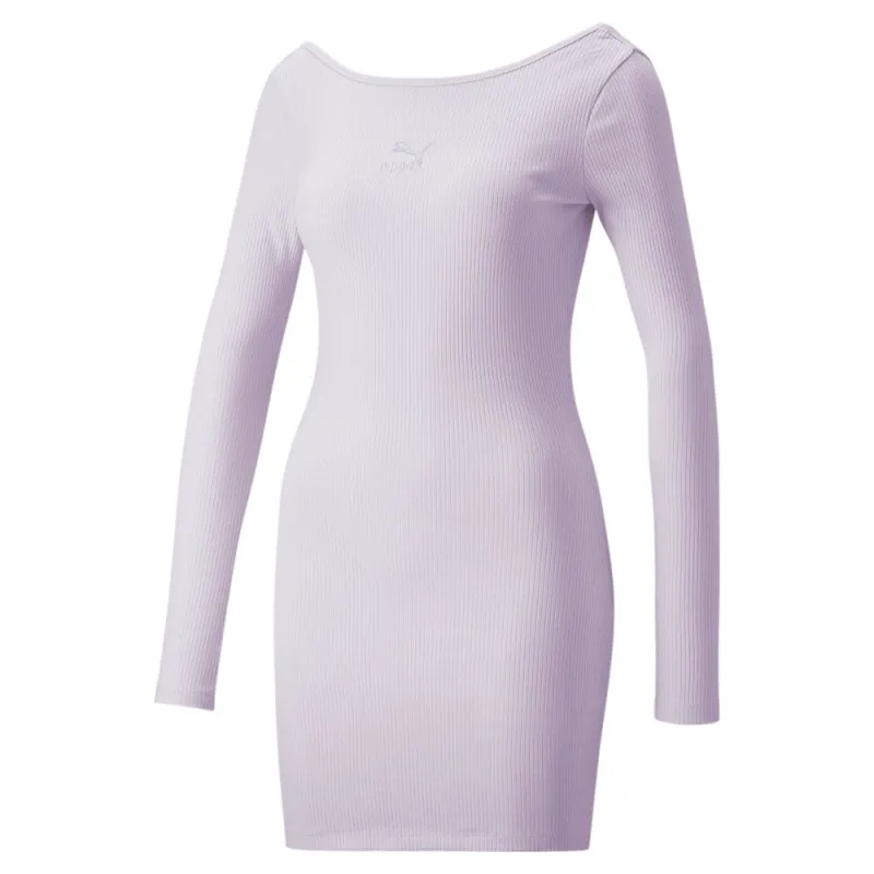 Classics Ribbed Long Sleeve Mini Dress made by Puma