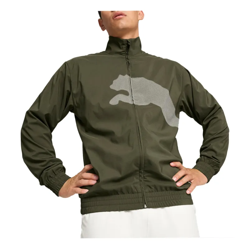 Train Big Cat Woven Full Zip Jacket made by Puma