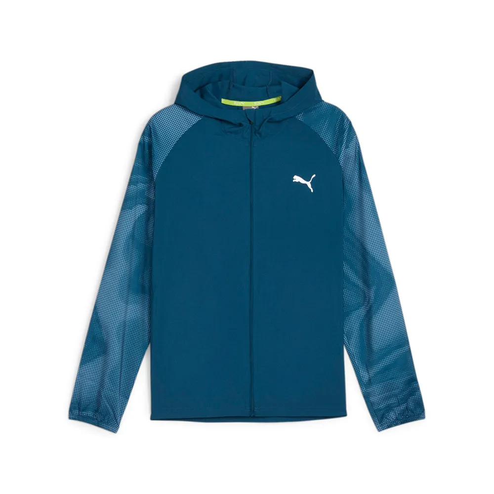 Run Favorite Graphic Woven Full Zip Jacket sold by Shoebacca