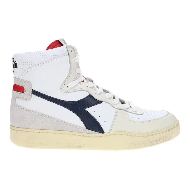 Mi Basket Punched Italia Lace Up Sneakers made by Diadora