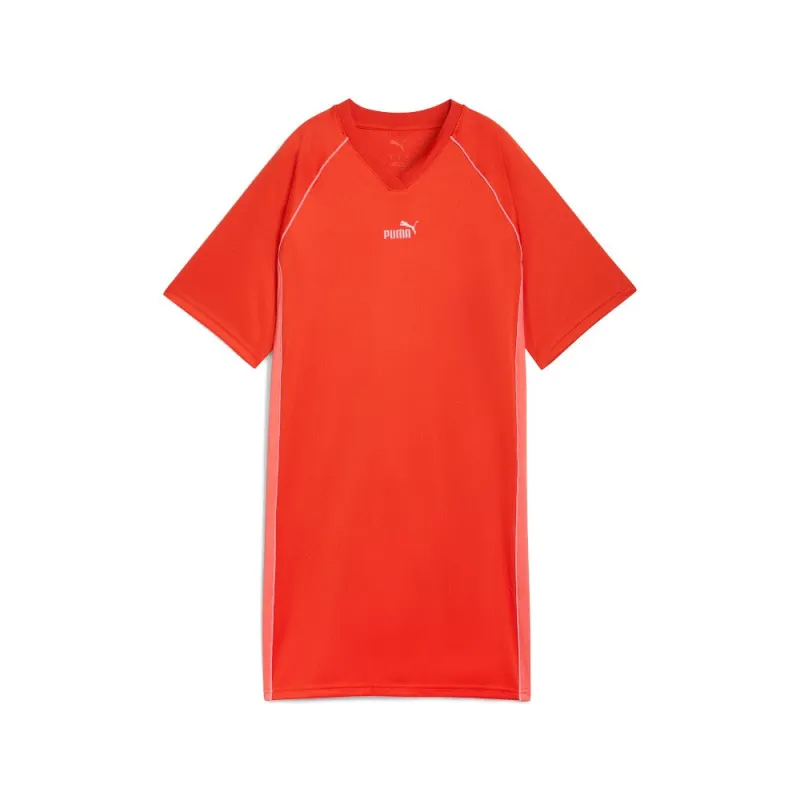 Essentials Graphic Animal V Neck Short Sleeve Dress made by Puma