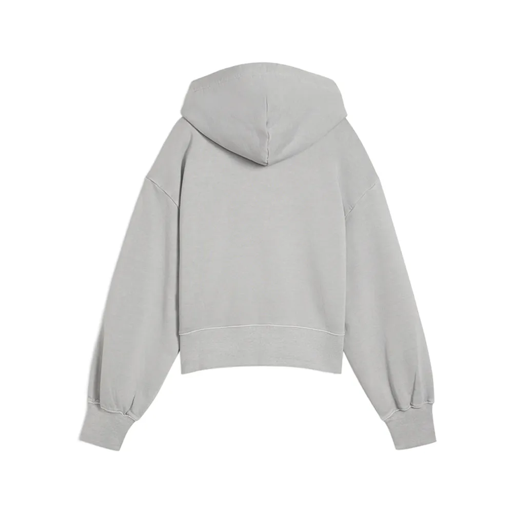 NYC Wardrobe Essentials Boxy Cropped Pullover Hoodie sold by Shoebacca product image thumbnail 2