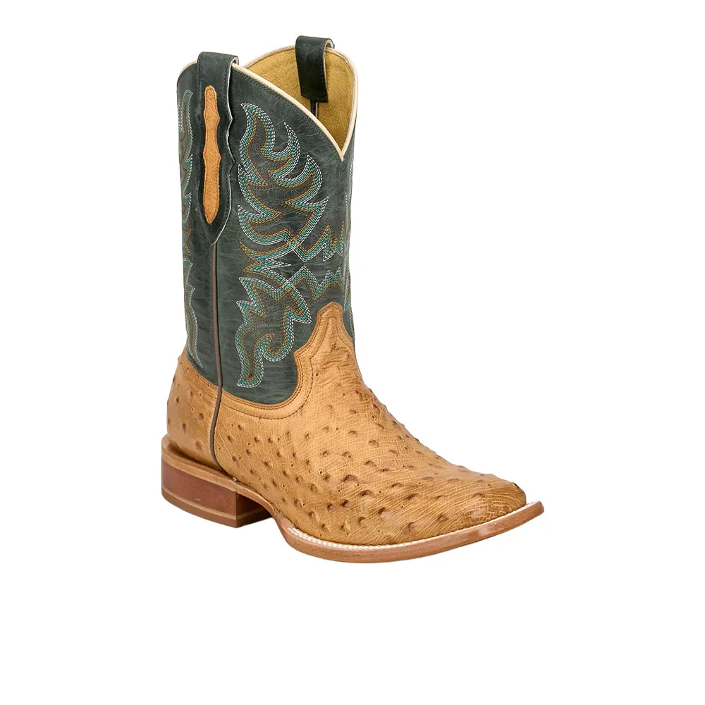 Blaine 11 Inch Ostrich Square Toe Cowboy Boots sold by Shoebacca product image thumbnail 2