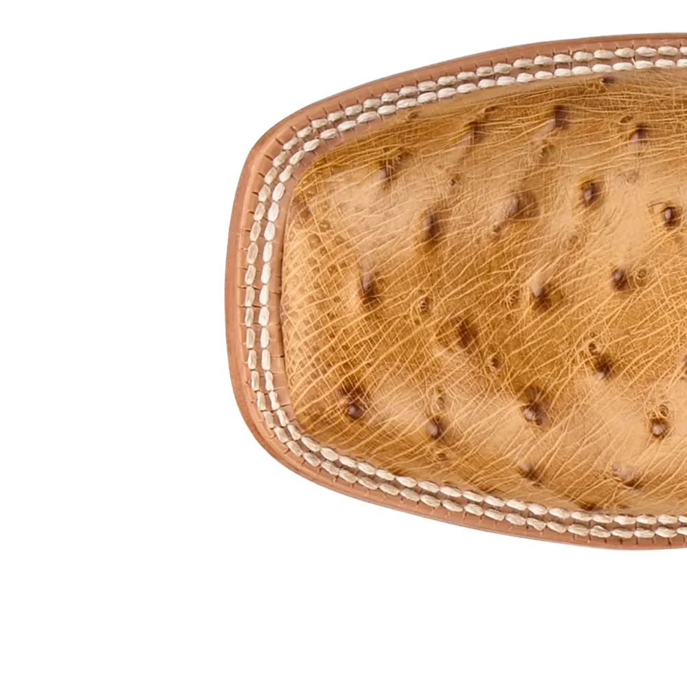 Blaine 11 Inch Ostrich Square Toe Cowboy Boots sold by Shoebacca product image thumbnail 4