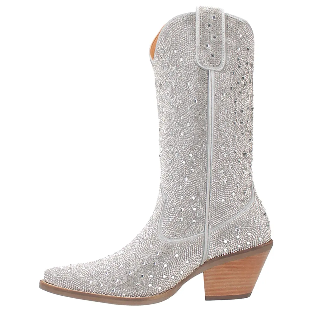 Silver Dollar Rhinestone Round Toe Pull On Boots sold by Shoebacca product image thumbnail 3