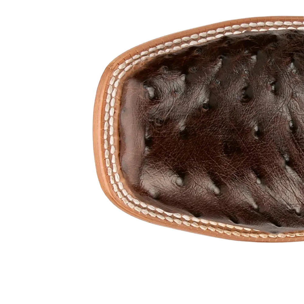 Blaine 11 Inch Ostrich Square Toe Cowboy Boots sold by Shoebacca product image thumbnail 4