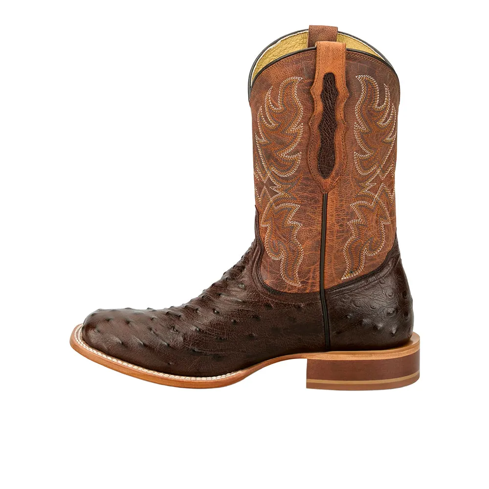 Blaine 11 Inch Ostrich Square Toe Cowboy Boots sold by Shoebacca product image thumbnail 3