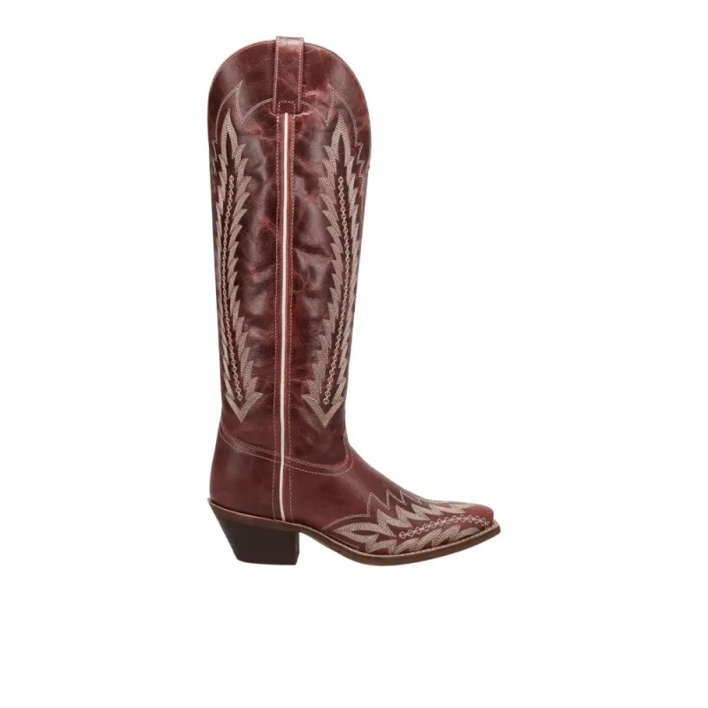 Roxelle Calf Wide Snip Toe Pull On Cowboy Boots made by Laredo