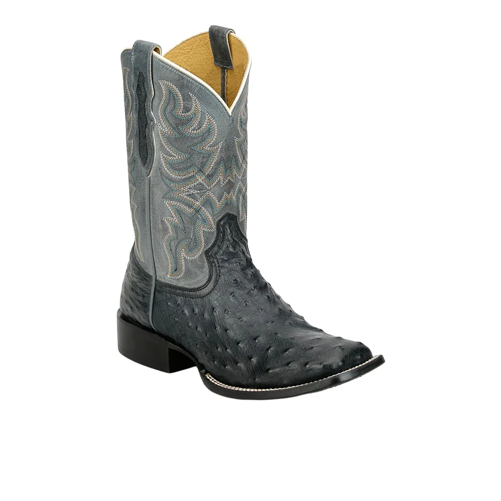 Blaine 11 Inch Ostrich Square Toe Cowboy Boots sold by Shoebacca product image thumbnail 2