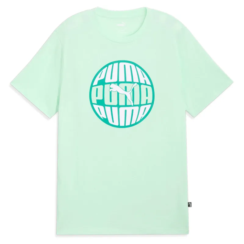 Circular Graphic Crew Neck Short Sleeve T-Shirt made by Puma