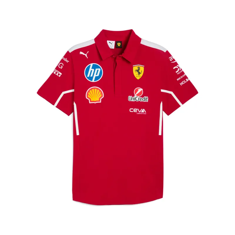 Scuderia Ferrari Team Short Sleeve Polo Shirt made by Puma