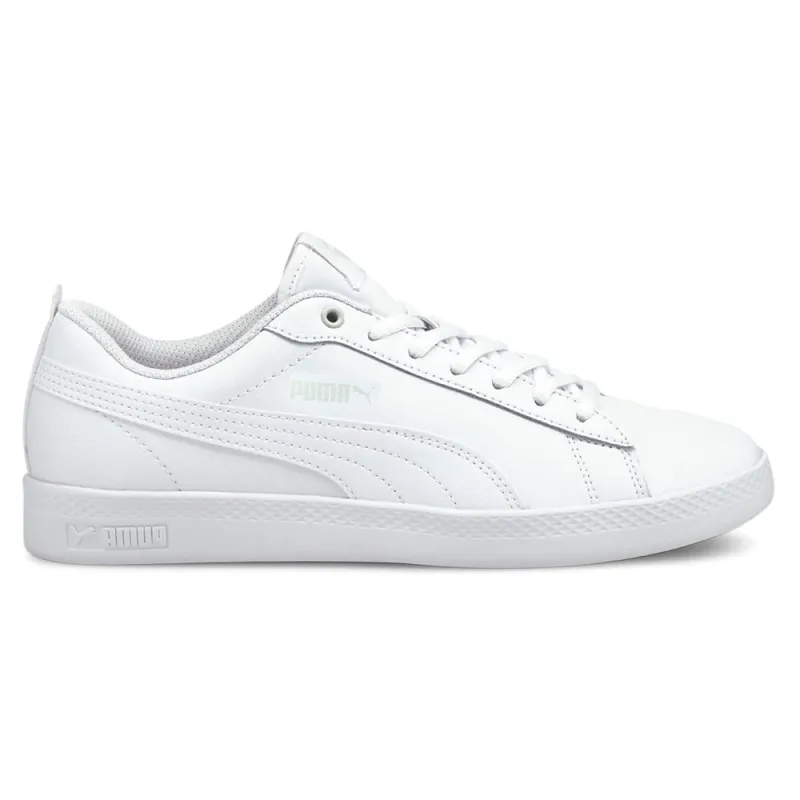 Smash V2 Leather Lace Up Sneakers made by Puma
