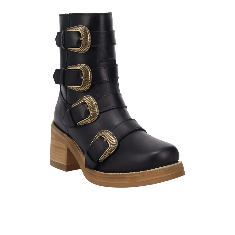 Topanga Leather Round Toe Zippered Booties sold by Shoebacca product image thumbnail 2