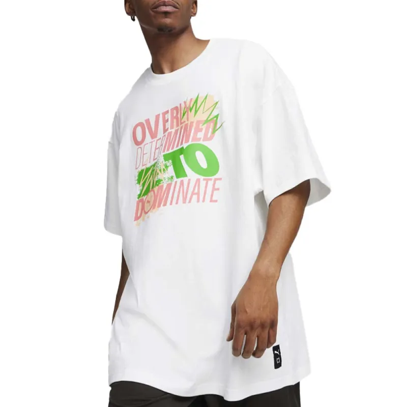 The Future Is Scoot Graphic Crew Neck Short Sleeve T-Shirt made by Puma