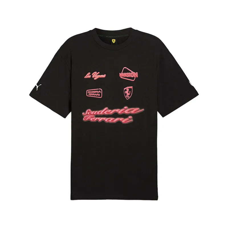 Scuderia Ferrari Race Neon Energy Archive Crew Neck Short Sleeve T-Shirt made by Puma