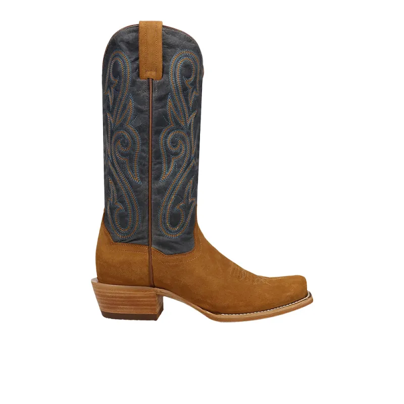 Lanessa Leather Square Toe Pull On Cowboy Boots made by Shoebacca