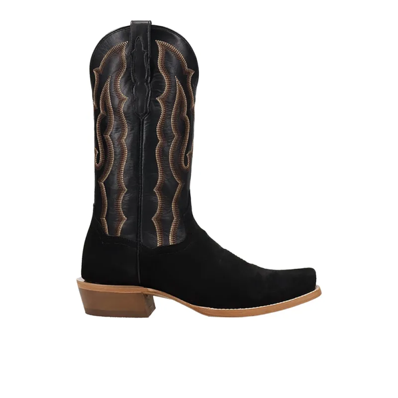 Barren Leather Square Toe Pull On Cowboy Boots made by Shoebacca